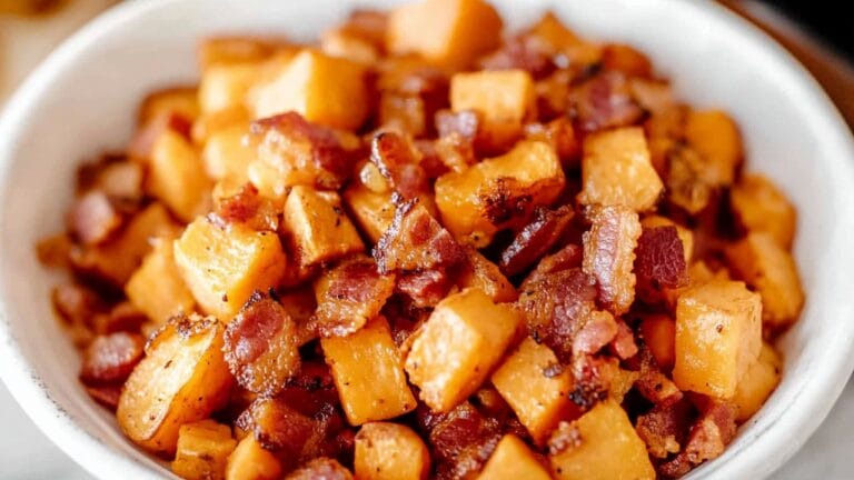 Quick & Easy Sweet Potato Hash Recipe with Bacon 5 Quick & Easy Sweet Potato Hash Recipe with Bacon - Sweet Potato Hash with Bacon midia