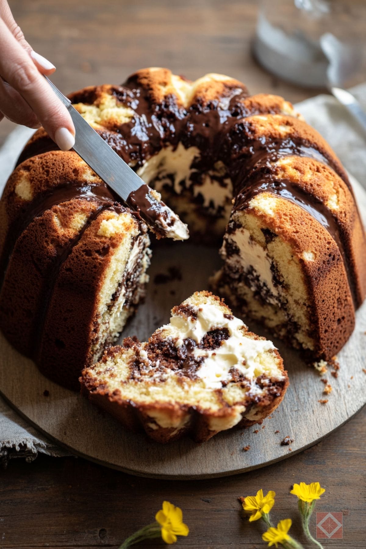 How to Easily Make the Best Swirled Banana Bundt Cake at Home 4 How to Easily Make the Best Swirled Banana Bundt Cake at Home - Swirled Banana Bundt Cake pin 2 midia