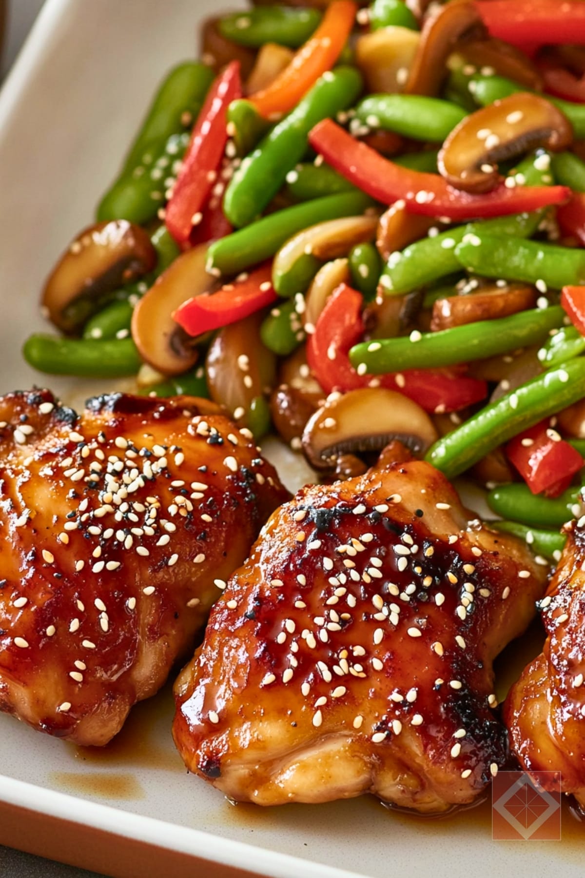 Simple Teriyaki Chicken Thighs with Sesame Vegies One-Pot Recipe 4 Simple Teriyaki Chicken Thighs with Sesame Vegies One-Pot Recipe - Teriyaki Chicken Thighs with Sesame Veggies pin 2 midia