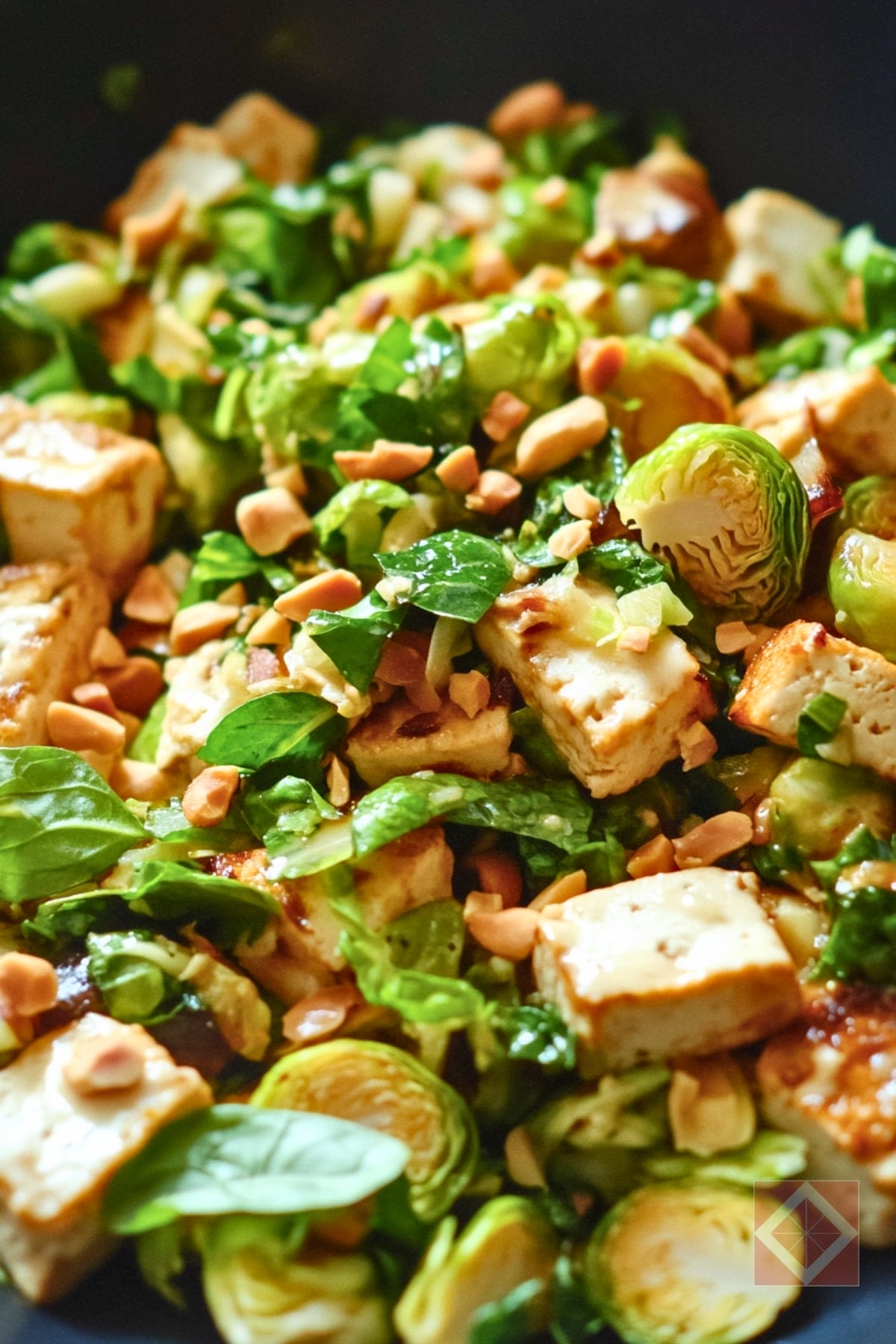 15 Irresistible Tofu Dinner Recipes You Need to Try 15 15 Irresistible Tofu Dinner Recipes You Need to Try - Thai Style Shredded Tofu with Brussels Sprouts pin 1 midia