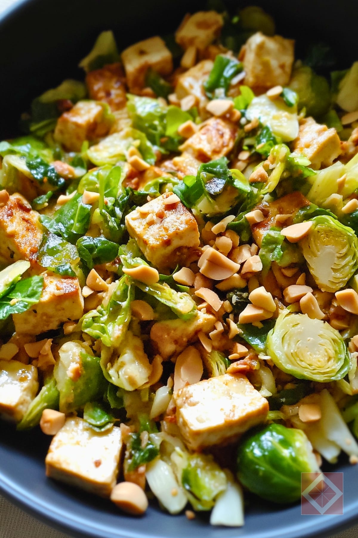 Thai-Style Tofu: A Fresh Twist on Dinner Favorites 4 Thai-Style Tofu: A Fresh Twist on Dinner Favorites - Thai Style Shredded Tofu with Brussels Sprouts pin 2 midia