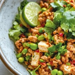 Quick and Easy Tofu Dinner with Edamame & Fresh Herbs 5 Quick and Easy Tofu Dinner with Edamame & Fresh Herbs - Tofu Dinner midia