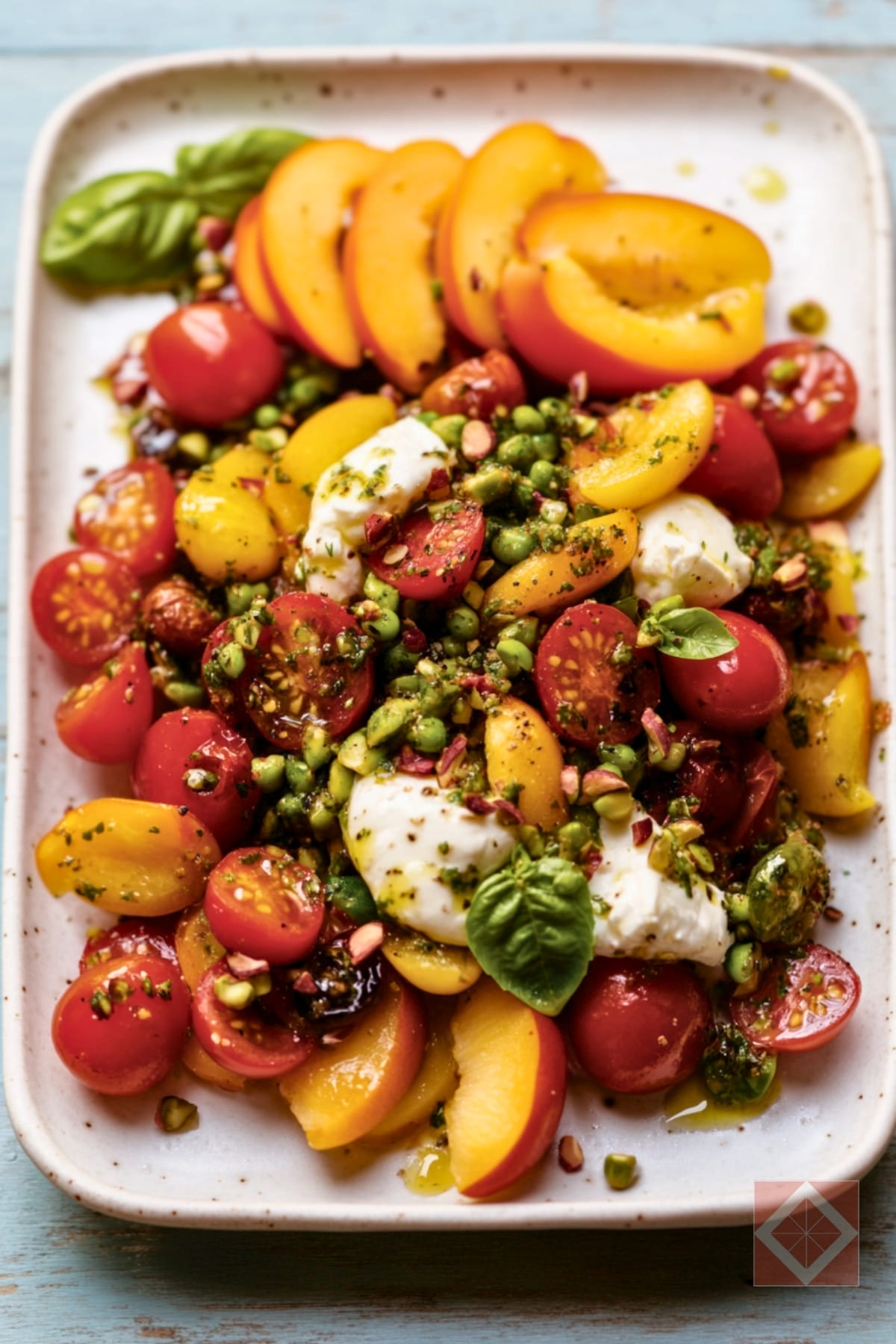 Fresh & Healthy: Tomato & Nectarine Salad Recipe 3 Fresh & Healthy: Tomato & Nectarine Salad Recipe - Tomato and Nectarine Salad pin 2 midia 1