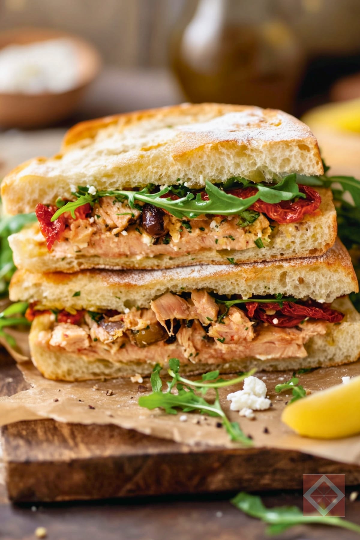 The Best Tuna Sandwich with a Mediterranean Twist 4 The Best Tuna Sandwich with a Mediterranean Twist - Tuna Sandwich pin 2 midia