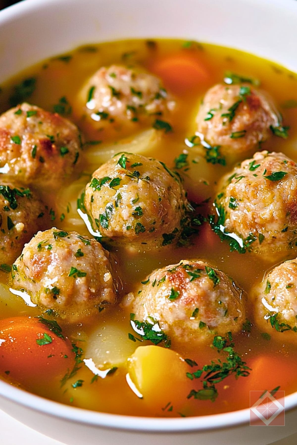 Comfort in a Bowl: Turkey Meatball Soup 4 Comfort in a Bowl: Turkey Meatball Soup - Turkey Meatball Soup pin 2 midia