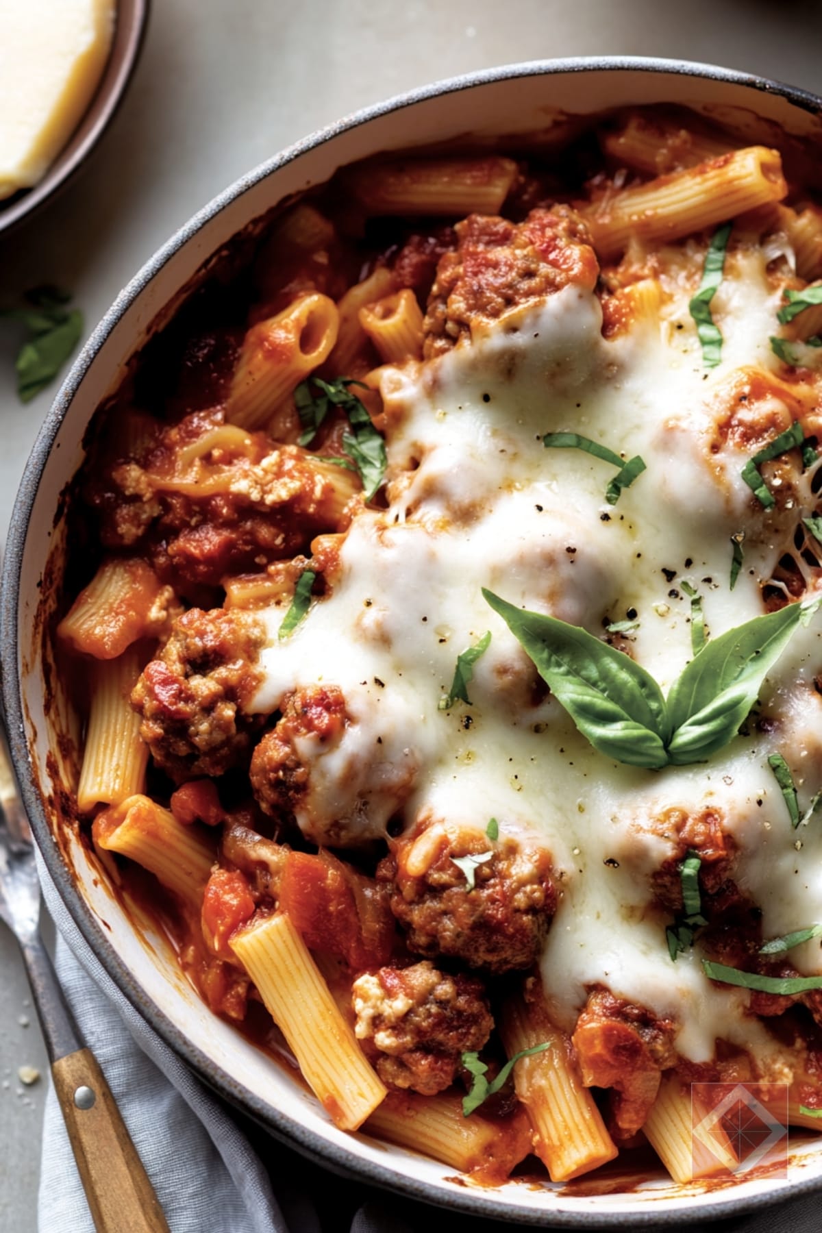 Family-Friendly Turkey Meatball Bake with Mediterranean Touch 4 Family-Friendly Turkey Meatball Bake with Mediterranean Touch - Turkey Meatball pin 3 midia