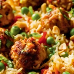 Simple Turkey Meatballs with Coconut Rice One-Pot Recipe Meal Idea 5 Simple Turkey Meatballs with Coconut Rice One-Pot Recipe Meal Idea - Turkey Meatballs with Coconut Rice midia