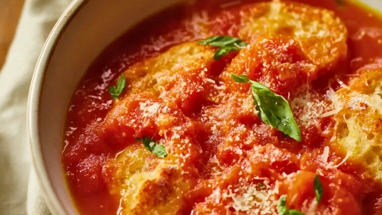 Easy Tuscan Tomato & Bread Soup One Pot Recipe for Hearty Meals 9 Easy Tuscan Tomato & Bread Soup One Pot Recipe for Hearty Meals - Tuscan Tomato and Bread Soup midia