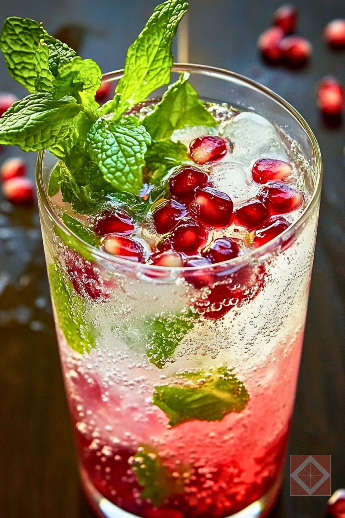 21 Refreshing Mocktail Recipes to Transform Your Gatherings 15 21 Refreshing Mocktail Recipes to Transform Your Gatherings - Virgin Pomegranate Mojito pin 1 midia