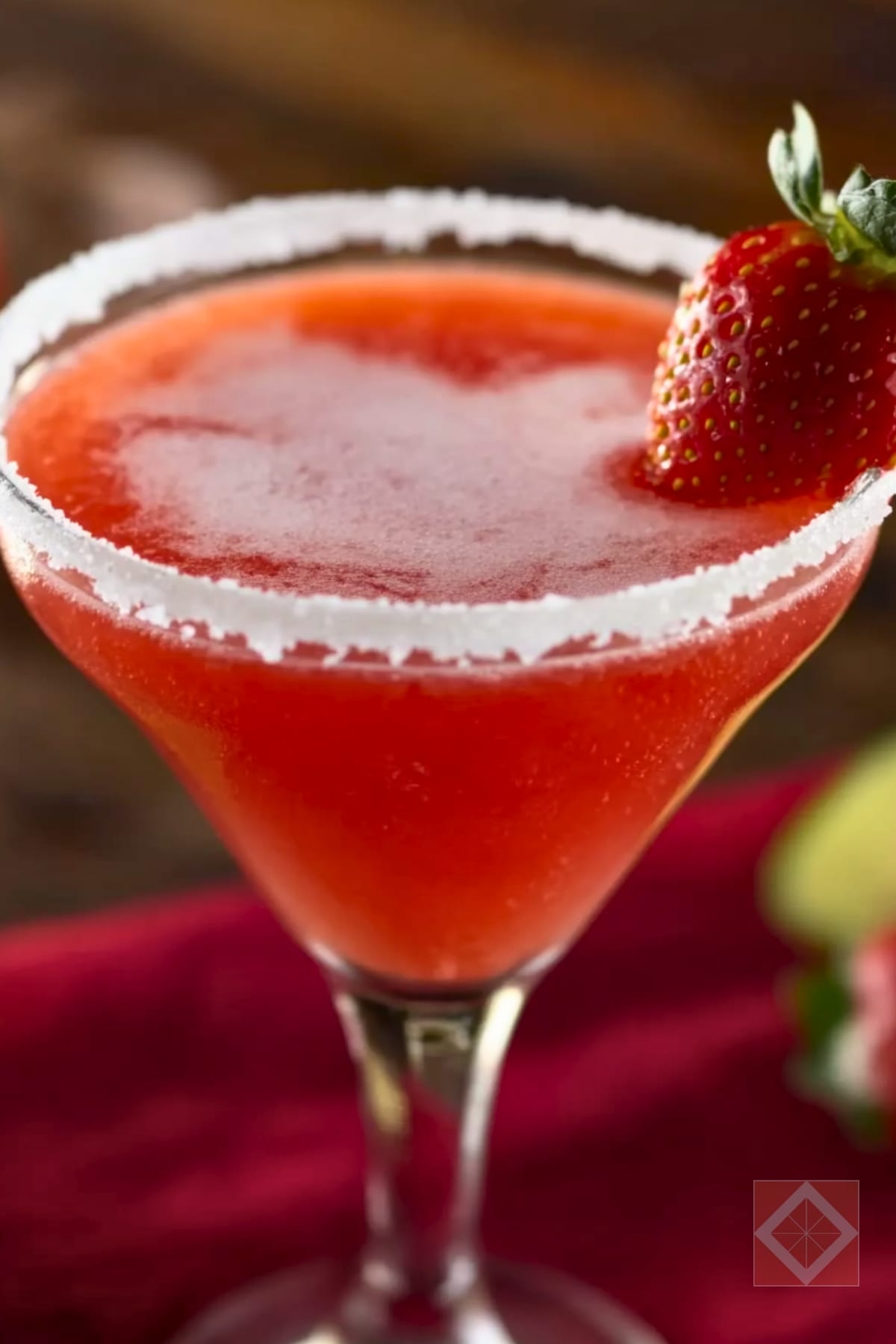 Perfectly Sweet & Tangy Virgin Strawberry Margarita 4 Perfectly Sweet & Tangy Virgin Strawberry Margarita - Virgin Strawberry Margarita pin 2 midia