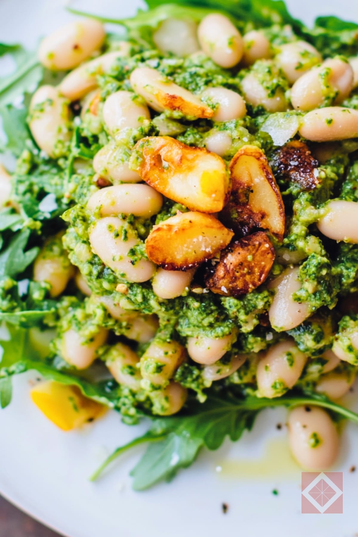 Quick & Healthy Warm White Bean Salad Recipe 3 Quick & Healthy Warm White Bean Salad Recipe - White Bean Salad pin 1 midia