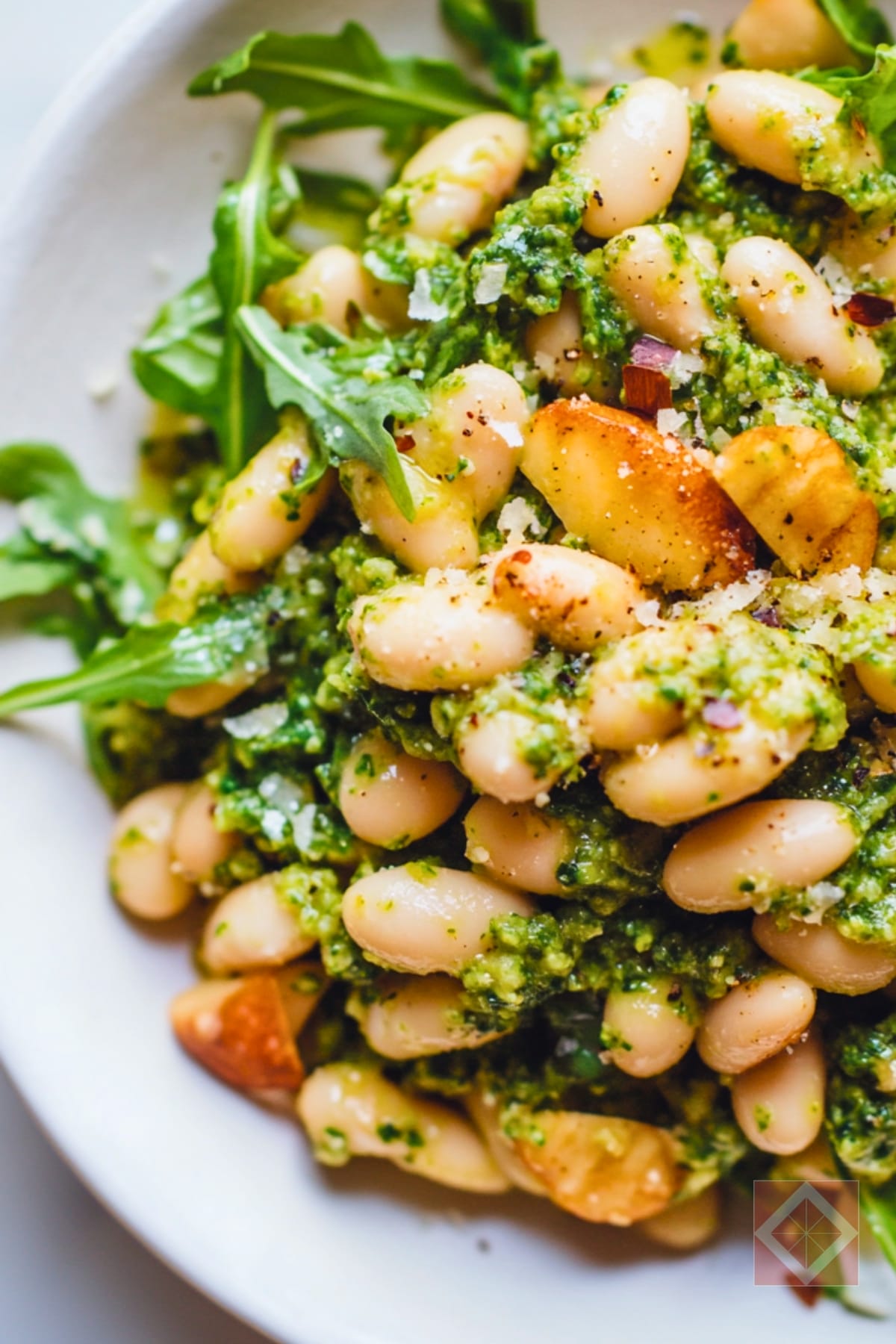 Quick & Healthy Warm White Bean Salad Recipe 4 Quick & Healthy Warm White Bean Salad Recipe - White Bean Salad pin 2 midia