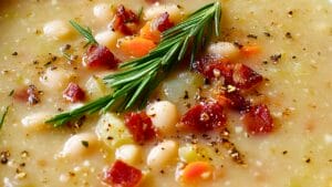 Easy White Bean Soup with Pancetta & Rosemary One Pot Recipe 1 Easy White Bean Soup with Pancetta & Rosemary One Pot Recipe - White Bean Soup with Pancetta and Rosemary One Pot midia