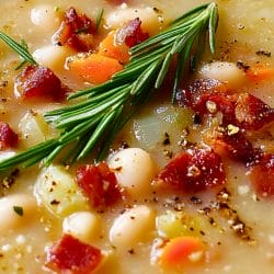 Easy White Bean Soup with Pancetta & Rosemary One Pot Recipe 5 Easy White Bean Soup with Pancetta & Rosemary One Pot Recipe - White Bean Soup with Pancetta and Rosemary One Pot midia