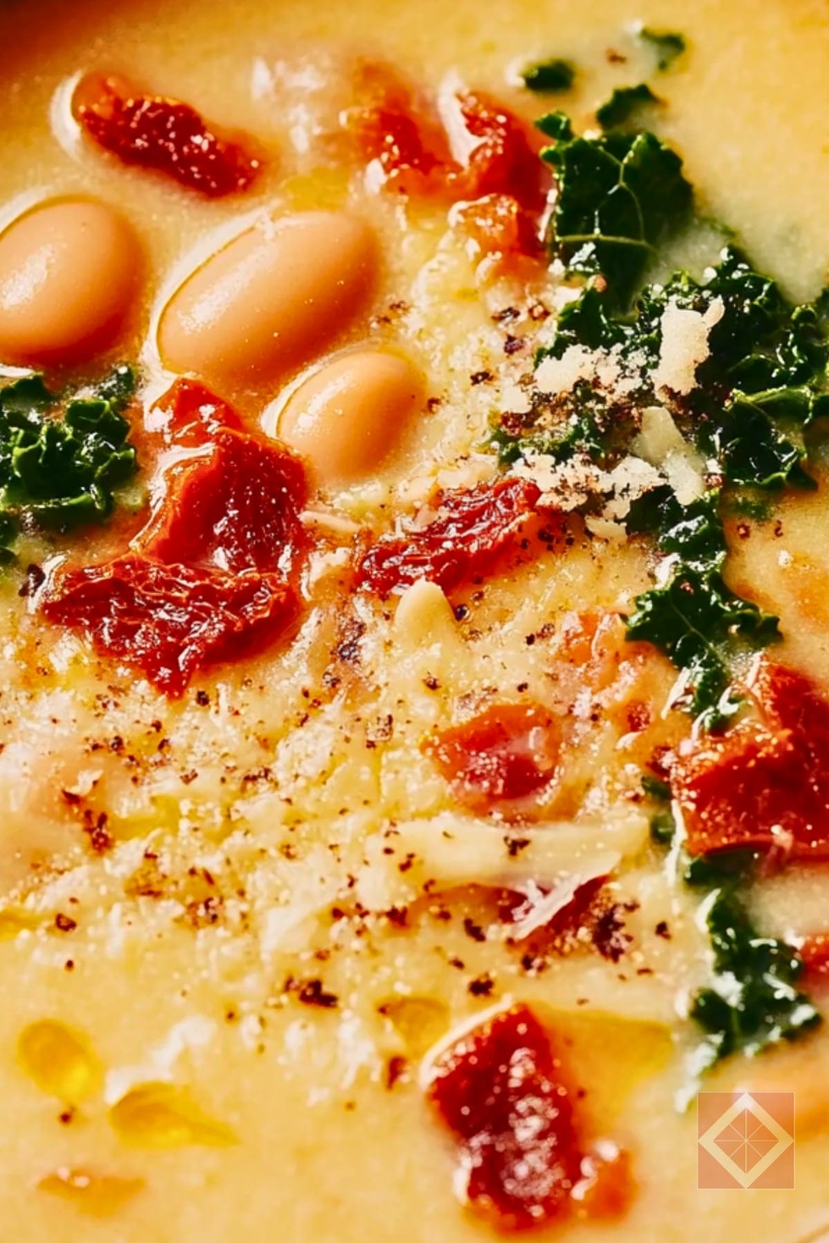 Easy White Bean Soup with Sun-Dried Tomatoes & Kale One Pot Recipe 3 Easy White Bean Soup with Sun-Dried Tomatoes & Kale One Pot Recipe - White Bean Soup with Sun Dried Tomatoes and Kale pin 1 midia