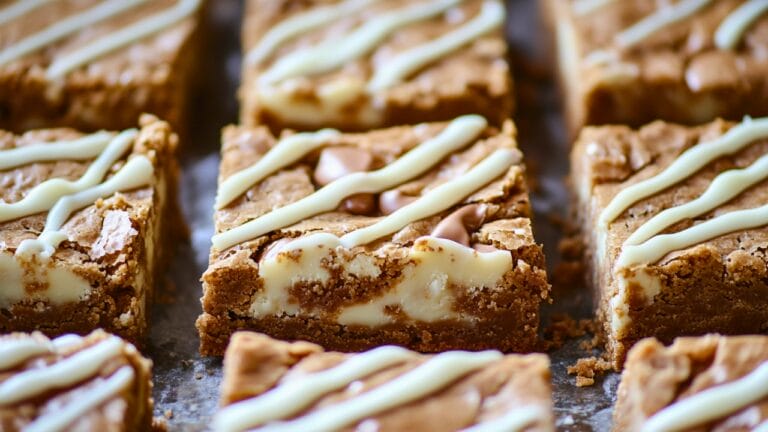 Chewy White Chocolate Blondies with a Butterscotch Twist 9 Chewy White Chocolate Blondies with a Butterscotch Twist - White Chocolate Butterscotch Blondies midia