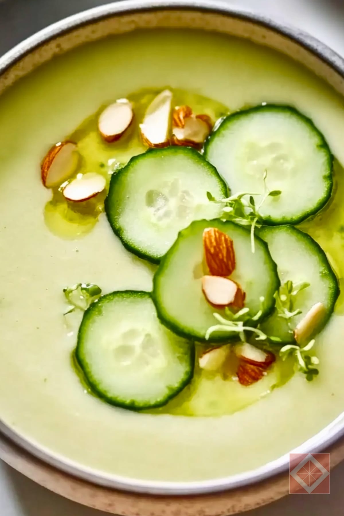 How to Make Deliciously Creamy White Gazpacho 4 How to Make Deliciously Creamy White Gazpacho - White Gazpacho pin 2 midia