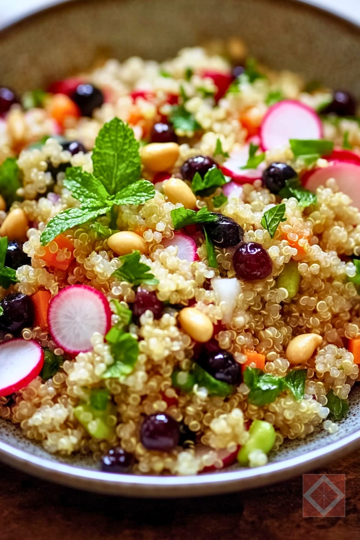 Wholesome Quinoa Salad with Fresh Herbs & Veggies 4 Wholesome Quinoa Salad with Fresh Herbs & Veggies - Wholesome Quinoa Salad pin 2 midia