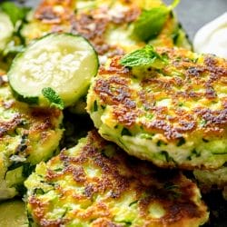 How to Make Zucchini-Cornmeal Cakes with Mint Chutney 6 How to Make Zucchini-Cornmeal Cakes with Mint Chutney - Zucchini Cornmeal Cakes midia