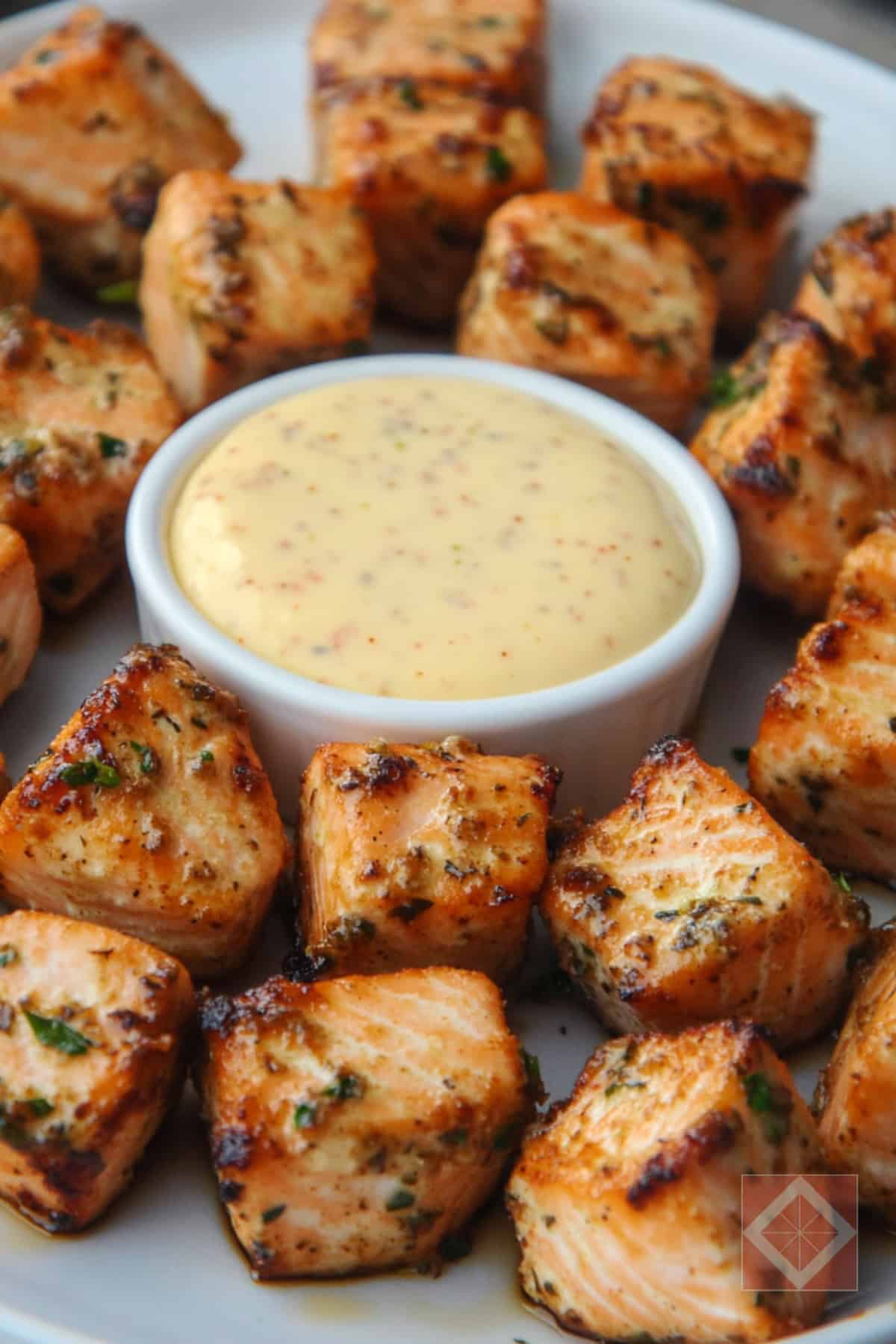 Easy Air Fryer Salmon Bites for a Quick Keto Meal 3 Easy Air Fryer Salmon Bites for a Quick Keto Meal - Air Fryer Salmon Bites pin 1 midia