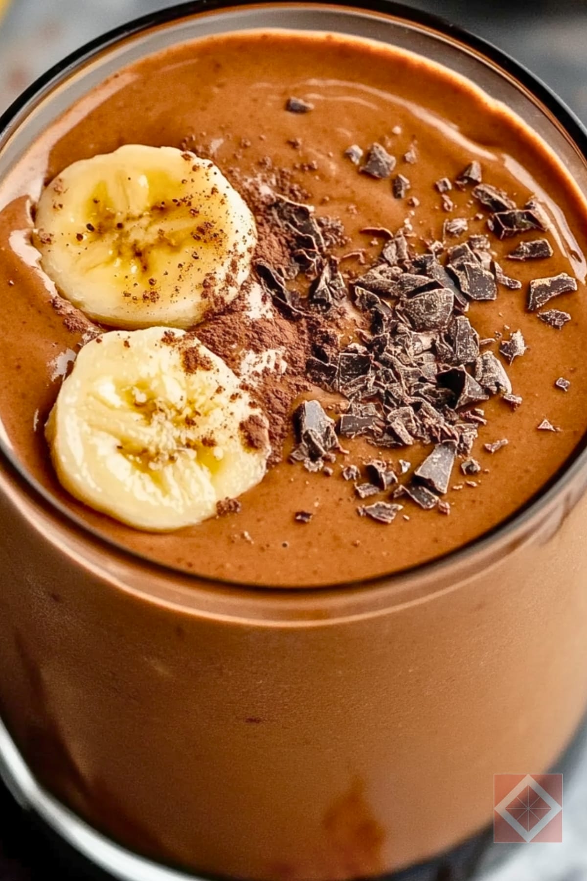 DASH Diet Chocolate Banana Smoothie with Almond Butter 4 DASH Diet Chocolate Banana Smoothie with Almond Butter - Almond Butter Banana Chocolate Smoothie pin 2 midia