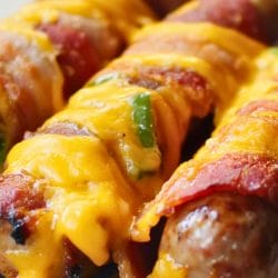Bacon Wrapped Keto Brats with Melty Cheddar 6 Bacon Wrapped Keto Brats with Melty Cheddar - Bacon Wrapped Keto Brats with Melty Cheddar midia
