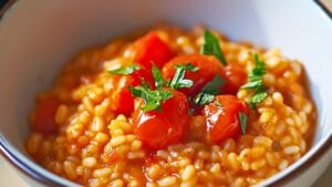 Low-Sodium Tomato Barley Risotto for a DASH Meal 1 Low-Sodium Tomato Barley Risotto for a DASH Meal - Barley Risotto with Tomatoes midia