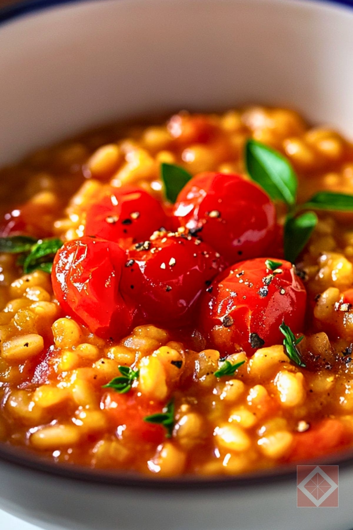 Low-Sodium Tomato Barley Risotto for a DASH Meal 4 Low-Sodium Tomato Barley Risotto for a DASH Meal - Barley Risotto with Tomatoes pin 3 midia