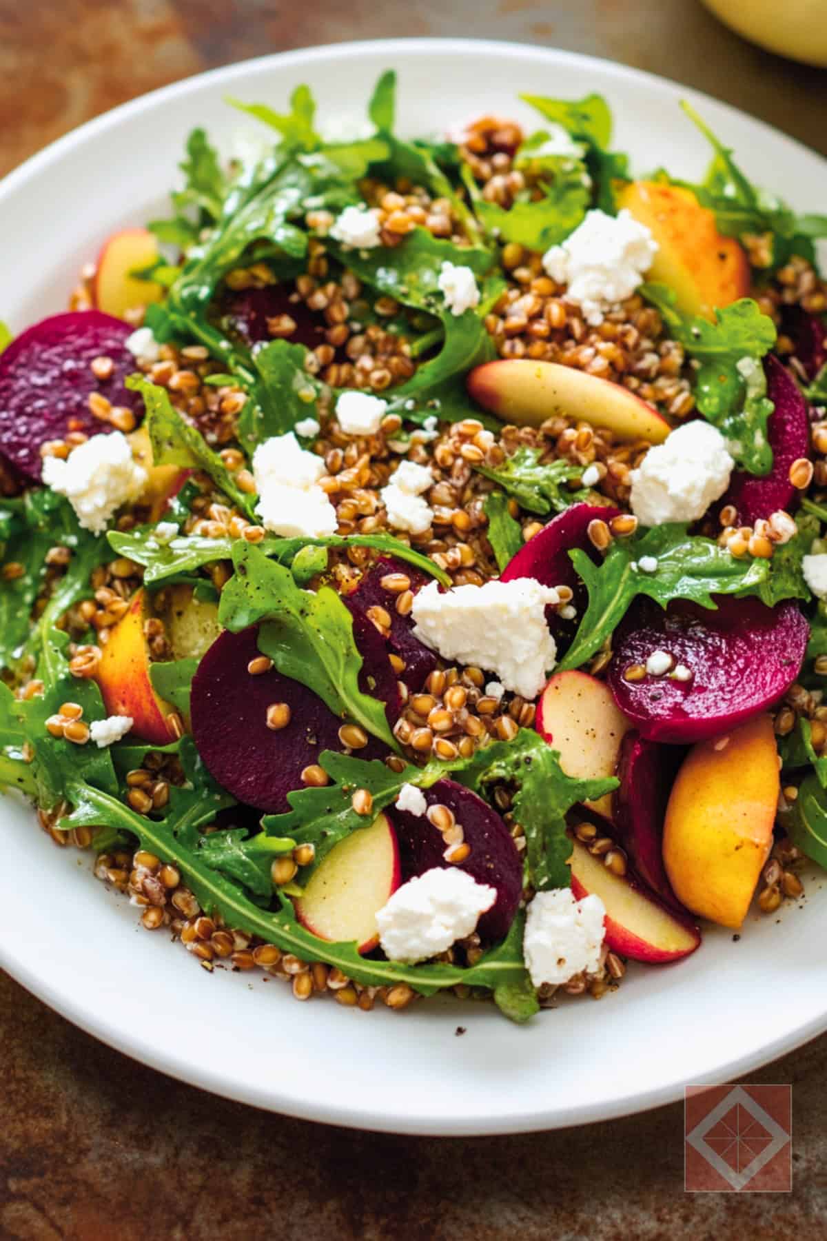 Best Beet & Wheat Berry Salad with Arugula & Apples 4 Best Beet & Wheat Berry Salad with Arugula & Apples - Beet Wheat Berry Salad with Arugula Apples pin 2 midia