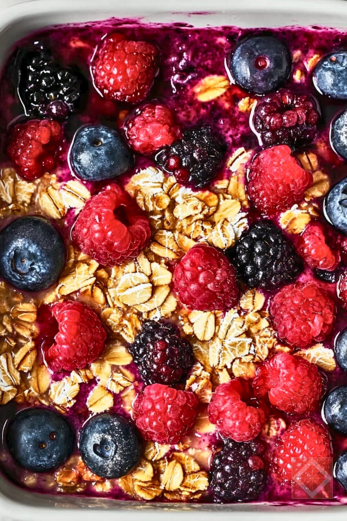 Enjoy a Heart-Healthy Breakfast with Berry Baked Oatmeal 5 Enjoy a Heart-Healthy Breakfast with Berry Baked Oatmeal - Berry Baked Oatmeal pin 3 midia