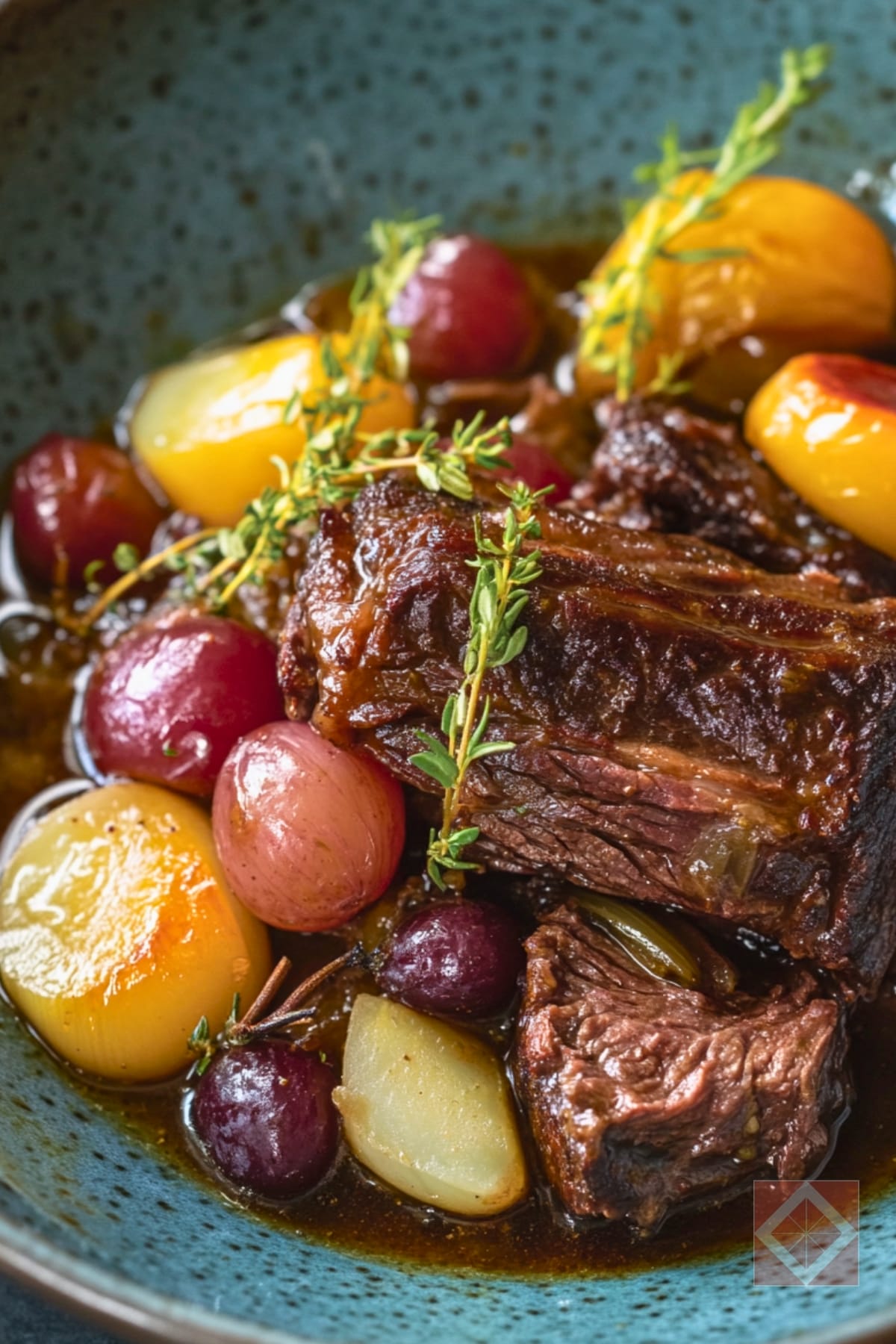 Easy Braised Short Ribs with Fennel & Pickled Grapes Instant Pot Recipe 3 Easy Braised Short Ribs with Fennel & Pickled Grapes Instant Pot Recipe - Braised Short Ribs with Fennel and Pickled Grapes One Pot pin 2 midia