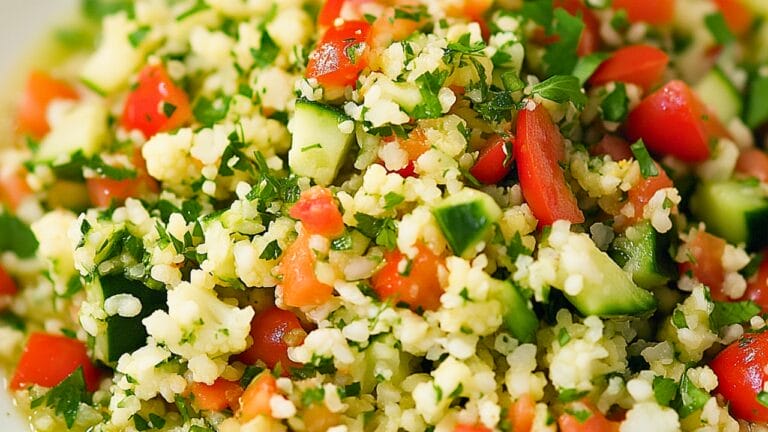DASH Diet Cauliflower Tabbouleh Salad for Heart Health 6 DASH Diet Cauliflower Tabbouleh Salad for Heart Health - Cauliflower Tabbouleh Salad midia