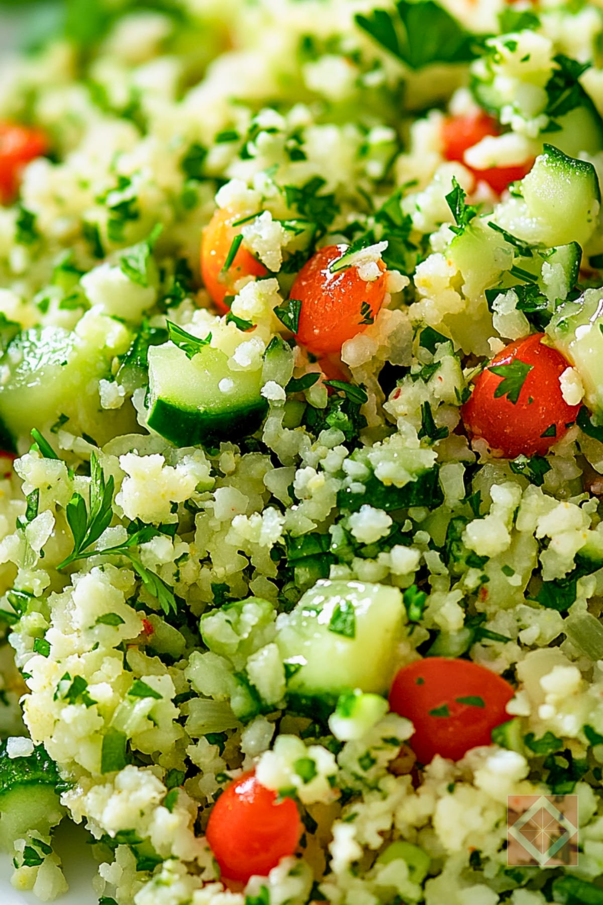 DASH Diet Cauliflower Tabbouleh Salad for Heart Health 4 DASH Diet Cauliflower Tabbouleh Salad for Heart Health - Cauliflower Tabbouleh Salad pin 2 midia
