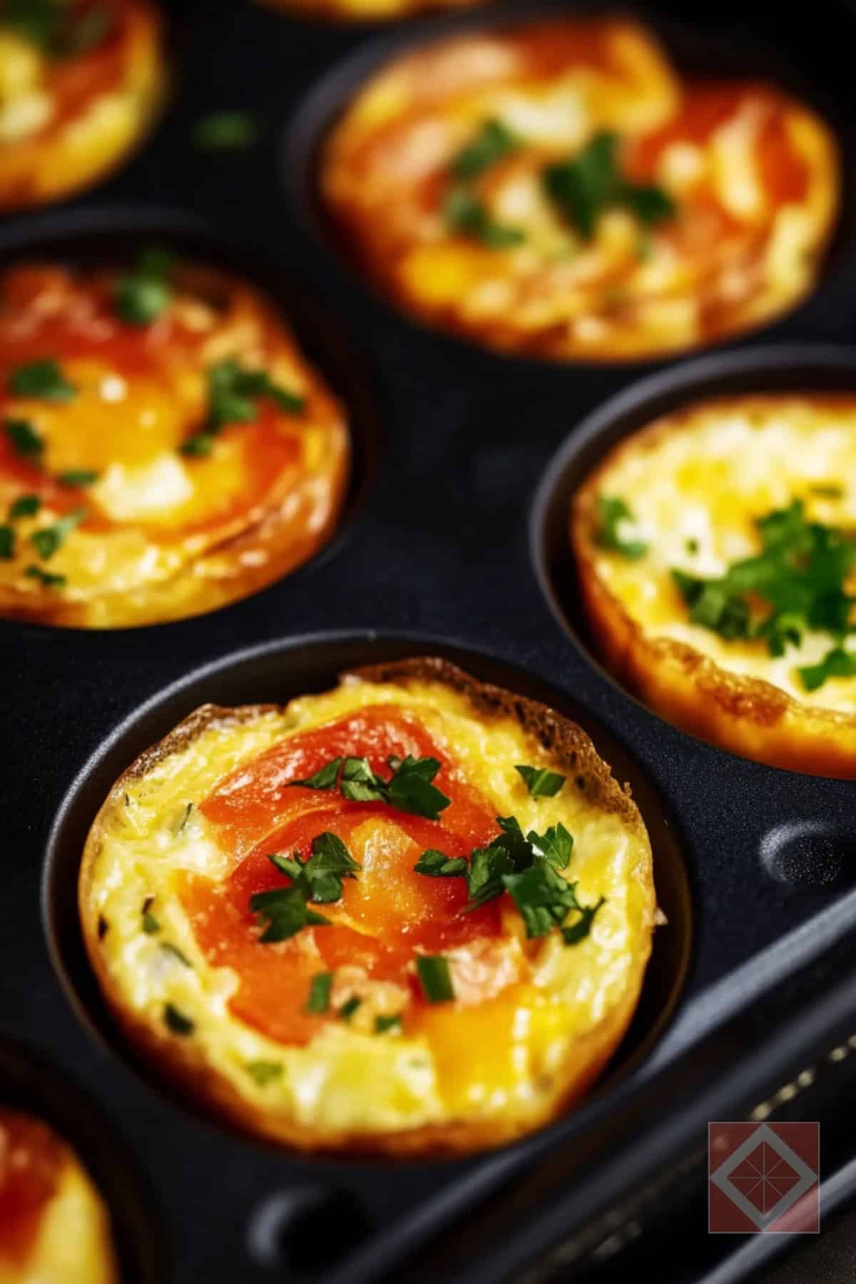 Cheesy Veggie Mini Frittatas for a Grab-and-Go Meal 2 Cheesy Veggie Mini Frittatas for a Grab-and-Go Meal - Cheesy Veggie Mini Frittatas pin 1 midia 1