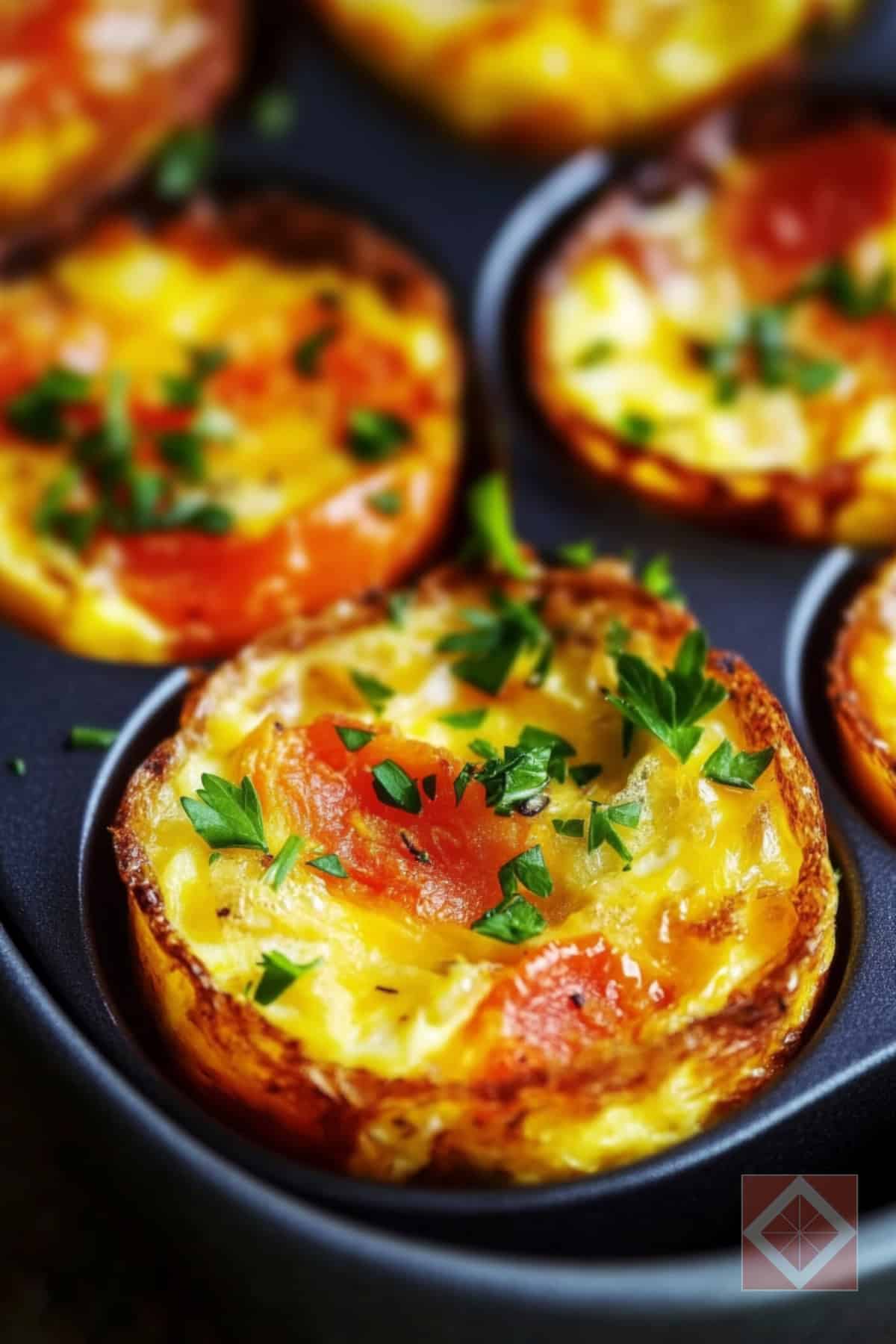 Cheesy Veggie Mini Frittatas for a Grab-and-Go Meal 3 Cheesy Veggie Mini Frittatas for a Grab-and-Go Meal - Cheesy Veggie Mini Frittatas pin 2 midia