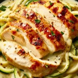 Zoodle Chicken Alfredo: A Guilt-Free Comfort Food 6 Zoodle Chicken Alfredo: A Guilt-Free Comfort Food - Chicken Alfredo with Zoodles midia