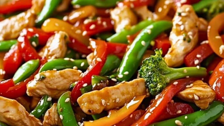 Quick & Easy High-Protein Chicken Stir-Fry 4 Quick & Easy High-Protein Chicken Stir-Fry - Chicken Stir Fry with Sesame Seeds midia