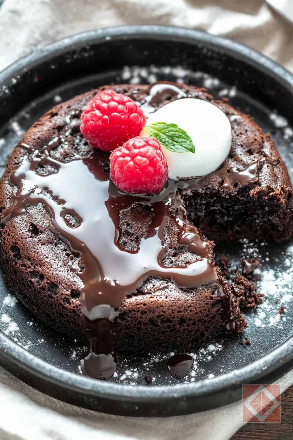 Chocolate Lava Cake for Two One-Pot Recipe Made Simple 2 Chocolate Lava Cake for Two One-Pot Recipe Made Simple - Chocolate Lava Cake pin 1 midia