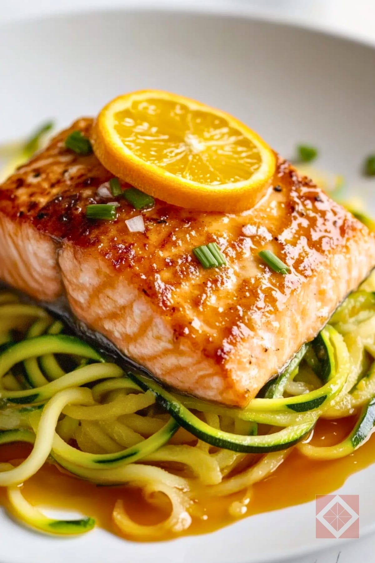 Low-Sodium Citrus-Glazed Salmon for the DASH Diet 2 Low-Sodium Citrus-Glazed Salmon for the DASH Diet - Citrus Glazed Salmon with Zucchini Noodles pin 1 midia