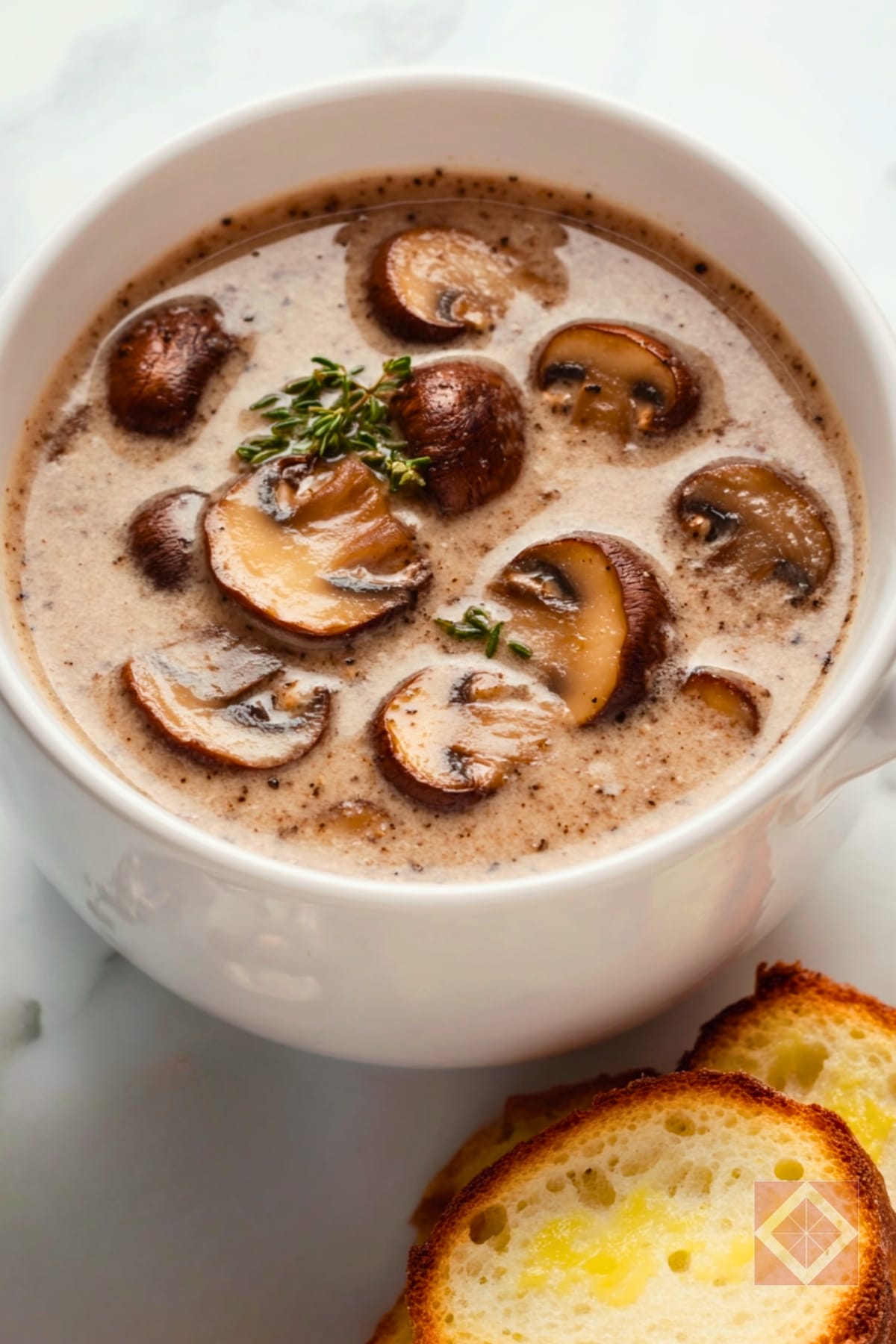 Rich & Creamy Instant Pot Mushroom Soup Recipe 4 Rich & Creamy Instant Pot Mushroom Soup Recipe - Cream of Mushroom Soup pin 2 midia