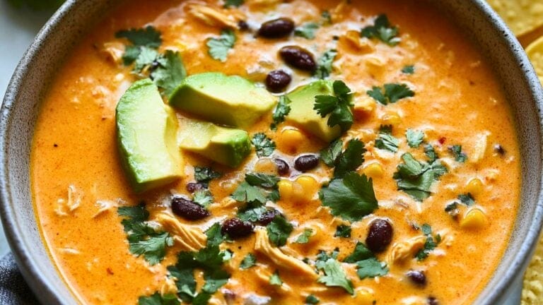 Easy Creamy Chicken Enchilada Soup Recipe for Family Meals 10 Easy Creamy Chicken Enchilada Soup Recipe for Family Meals - Creamy Chicken Enchilada Soup midia