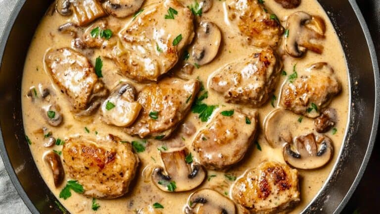 Rich & Creamy Pork Tenderloin with a Dijon Kick - Creamy Dijon Pork Tenderloin Mushrooms midia