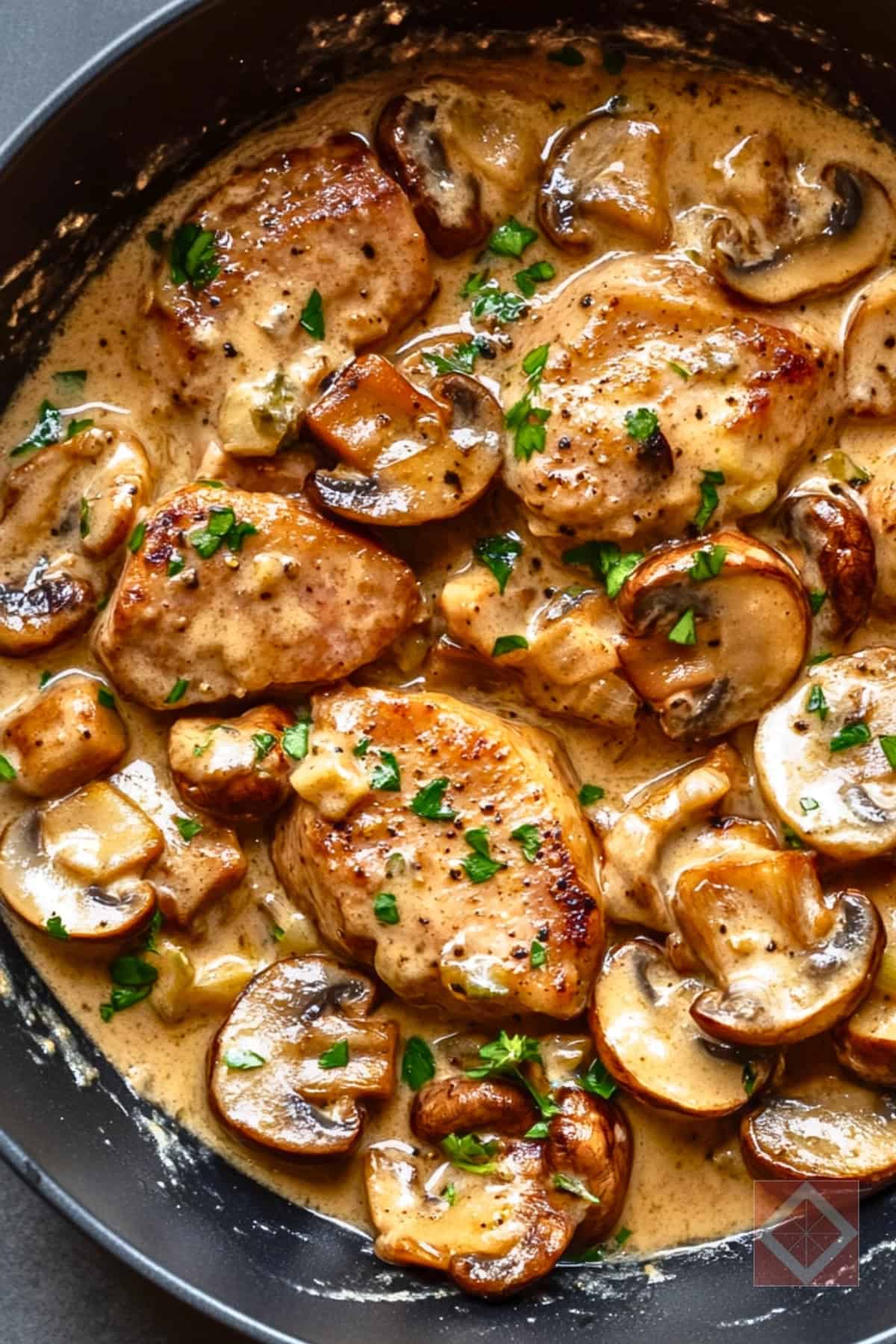Rich & Creamy Pork Tenderloin with a Dijon Kick 3 Rich & Creamy Pork Tenderloin with a Dijon Kick - Creamy Dijon Pork Tenderloin Mushrooms pin 2 midia 1
