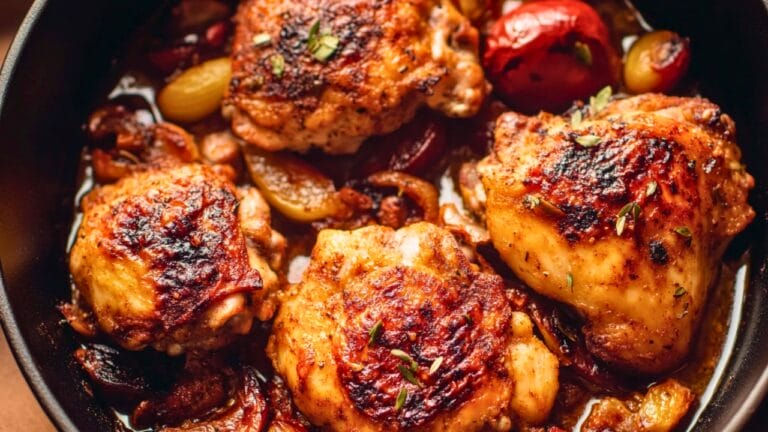 Mediterranean Chicken Thighs for a DASH Diet-Friendly Meal 4 Mediterranean Chicken Thighs for a DASH Diet-Friendly Meal - Crispy Mediterranean Chicken Thighs midia