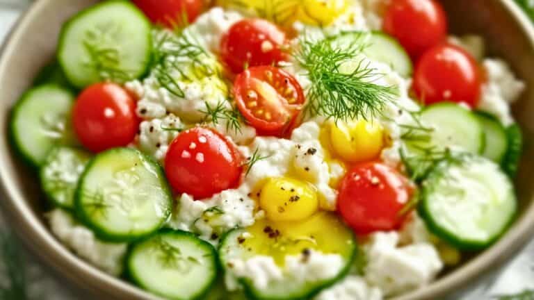 5-Minute High-Protein Cucumber & Cottage Cheese Bowl 6 5-Minute High-Protein Cucumber & Cottage Cheese Bowl - Cucumber Cottage Cheese midia