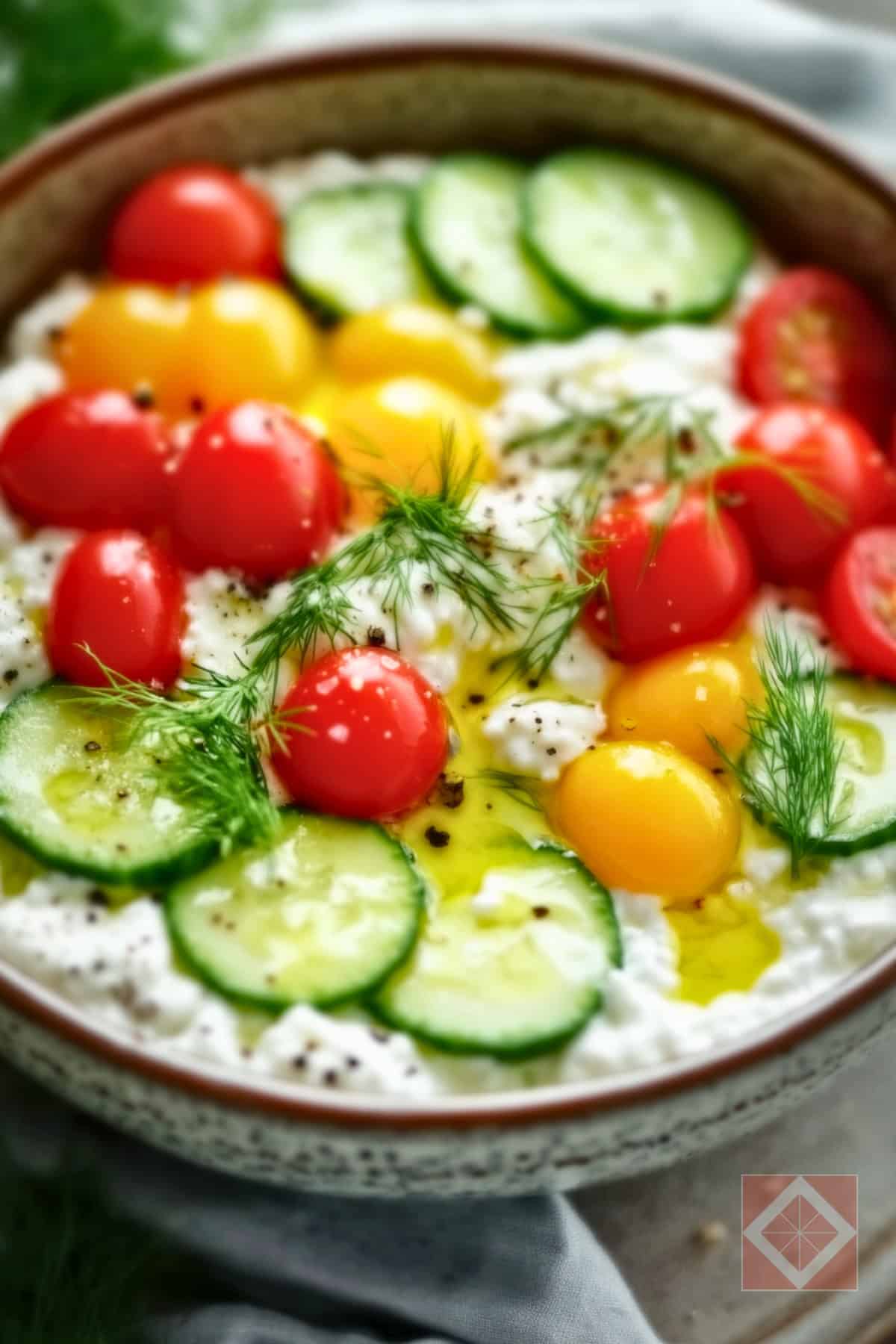 5-Minute High-Protein Cucumber & Cottage Cheese Bowl 3 5-Minute High-Protein Cucumber & Cottage Cheese Bowl - Cucumber Cottage Cheese pin 1 midia