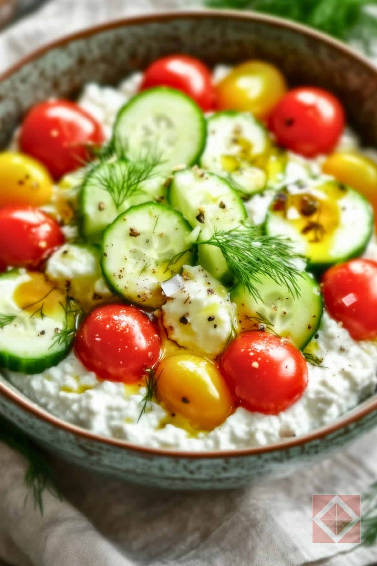5-Minute High-Protein Cucumber & Cottage Cheese Bowl 4 5-Minute High-Protein Cucumber & Cottage Cheese Bowl - Cucumber Cottage Cheese pin 2 midia