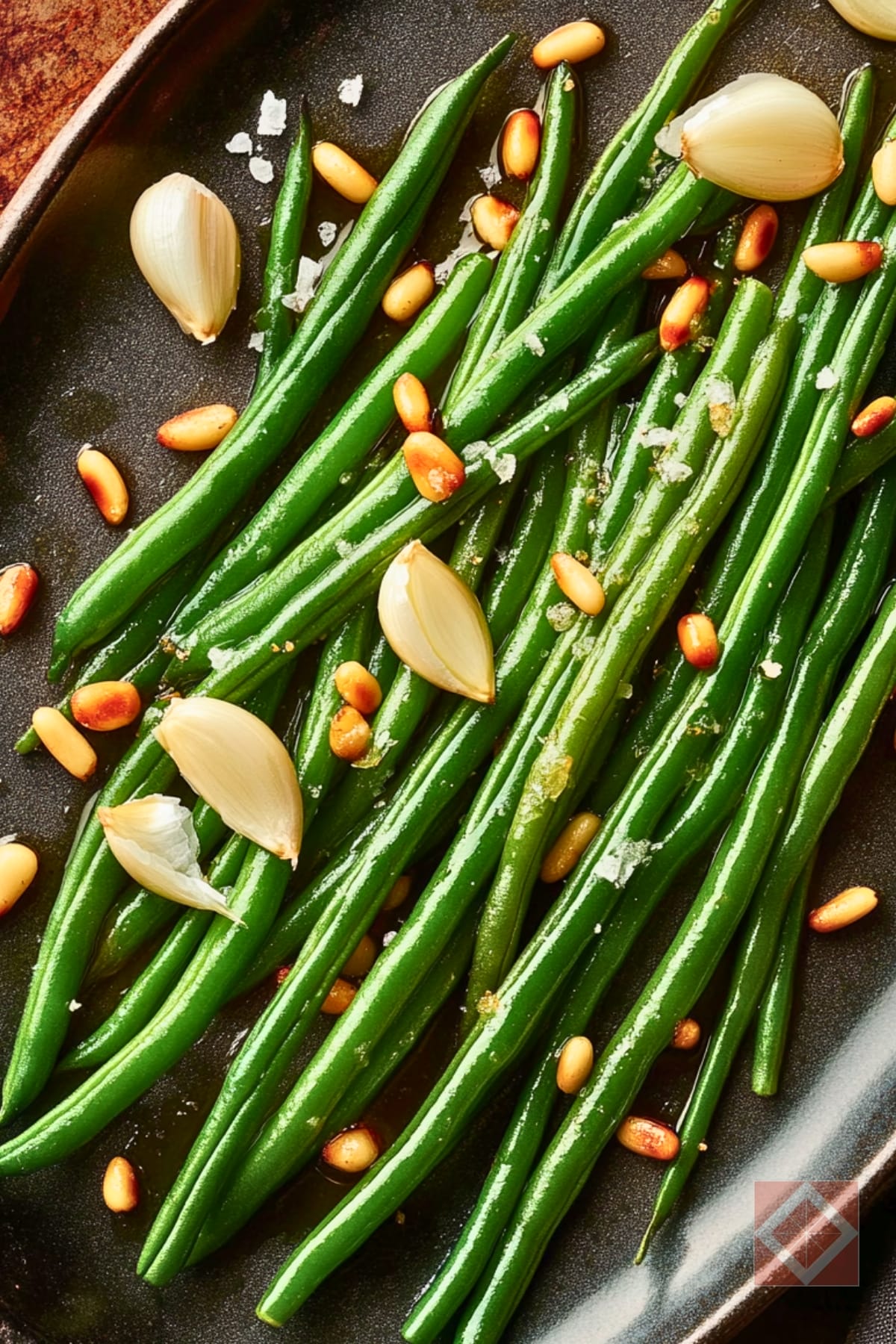 Healthy Green Beans with Pine Nuts: DASH Diet Style 4 Healthy Green Beans with Pine Nuts: DASH Diet Style - Diet Green Beans with Pine Nuts and Garlic pin 2 midia