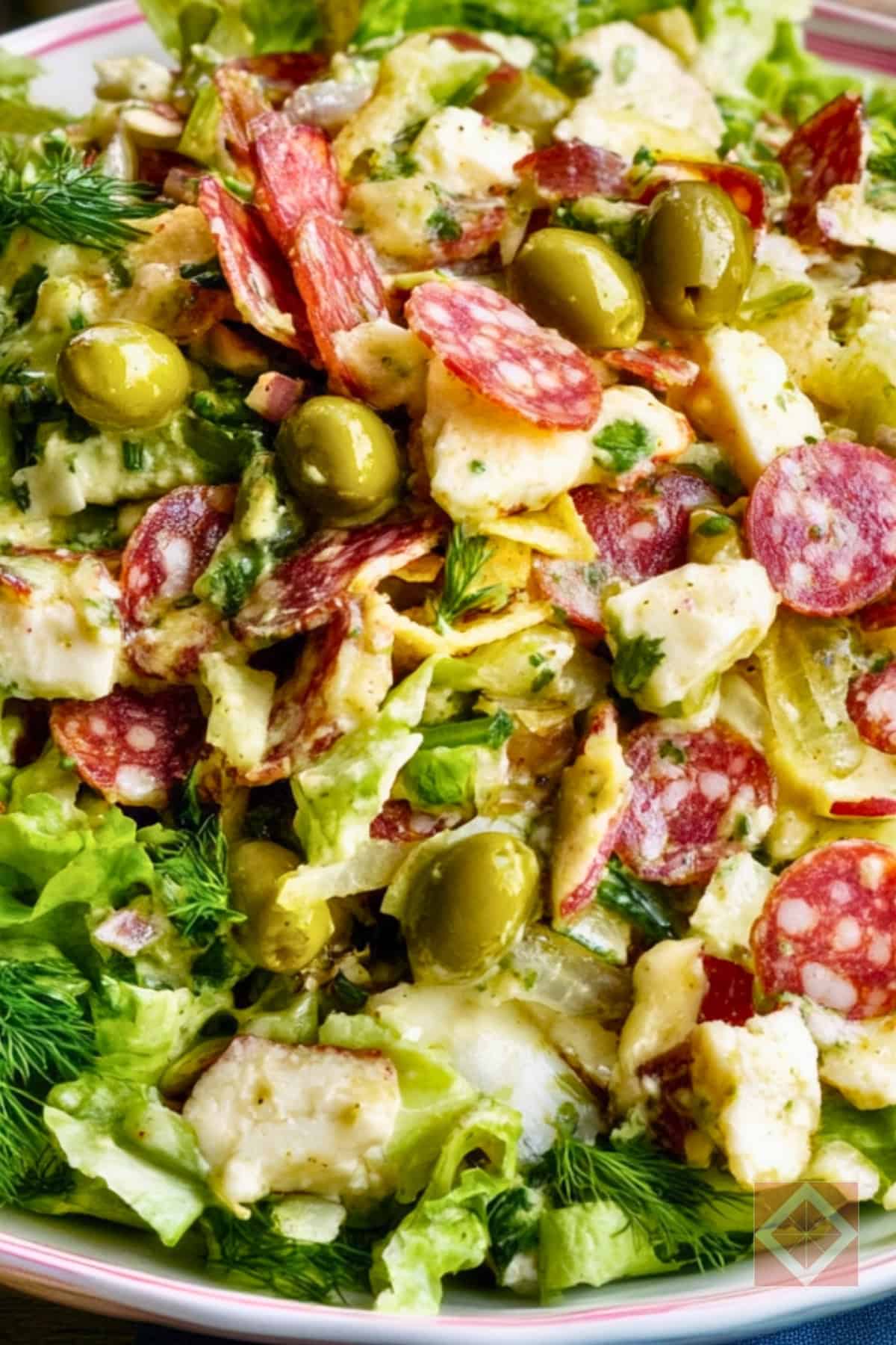 Easy Dilly Chop Salad: Crisp, Tangy & Tasty 2 Easy Dilly Chop Salad: Crisp, Tangy & Tasty - Dilly Chop Salad pin 1 midia 1