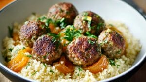 Easy Lamb Meatballs with Couscous & Pickled Onions for Two In the Instant Pot 1 Easy Lamb Meatballs with Couscous & Pickled Onions for Two In the Instant Pot - Easy Lamb Meatballs with Couscous and Pickled Onions midia